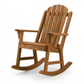Fauteuil à bascule 70 x 95 x 100 cm en bois marron pour jardin style classique